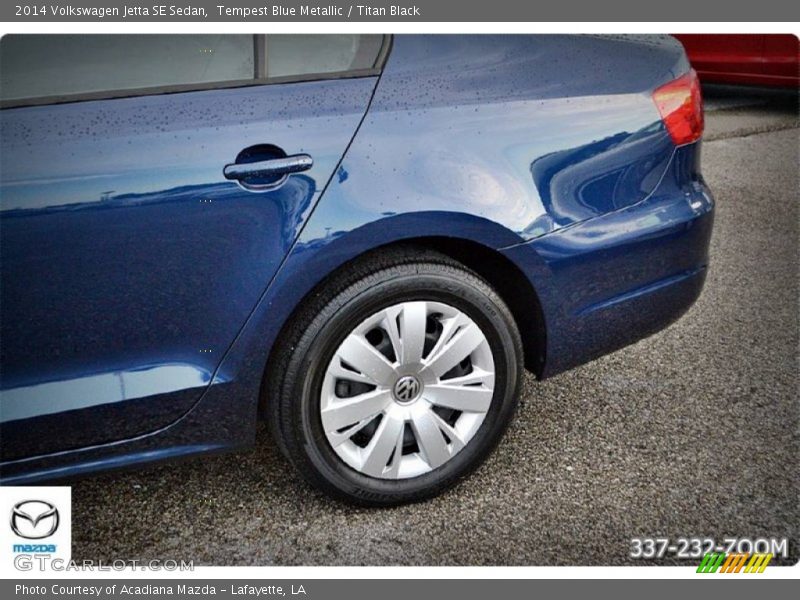 Tempest Blue Metallic / Titan Black 2014 Volkswagen Jetta SE Sedan