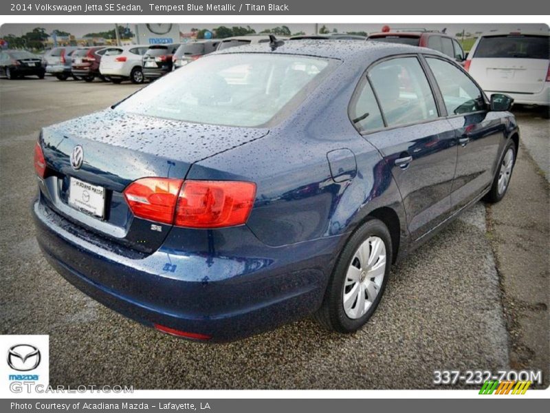 Tempest Blue Metallic / Titan Black 2014 Volkswagen Jetta SE Sedan