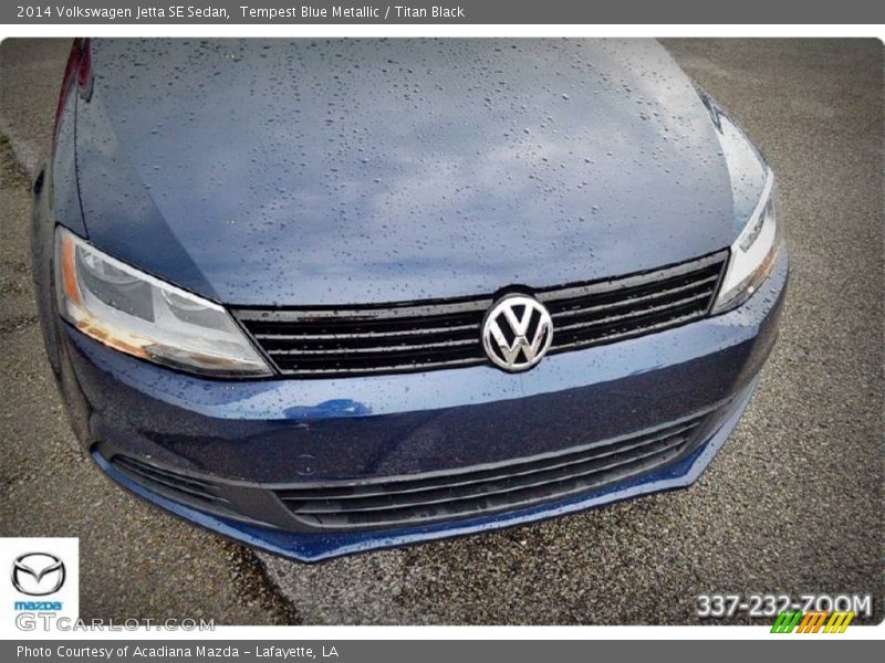 Tempest Blue Metallic / Titan Black 2014 Volkswagen Jetta SE Sedan