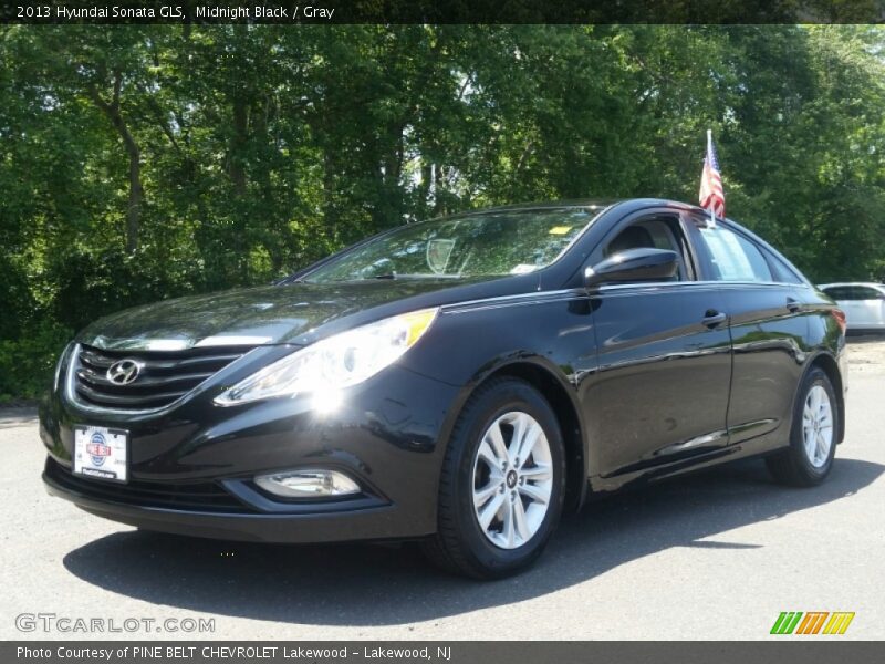 Midnight Black / Gray 2013 Hyundai Sonata GLS