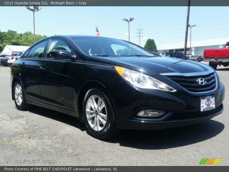 Midnight Black / Gray 2013 Hyundai Sonata GLS