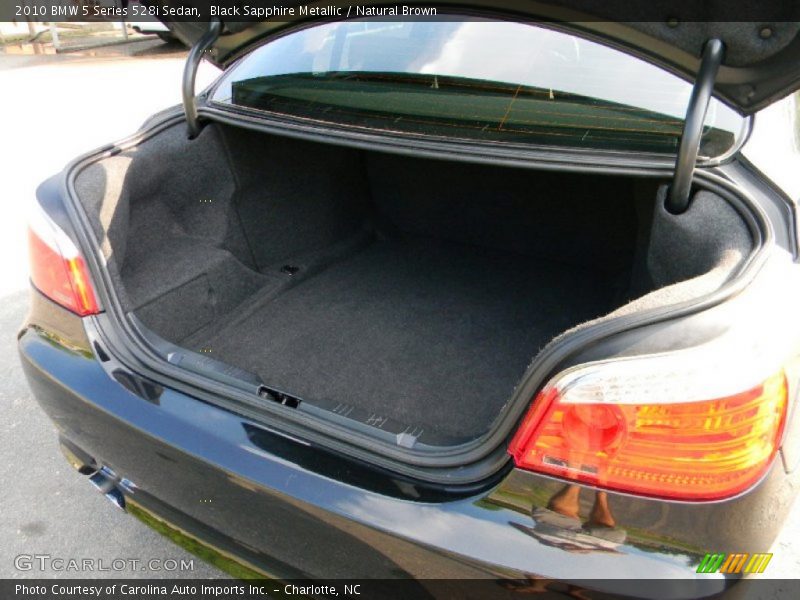 Black Sapphire Metallic / Natural Brown 2010 BMW 5 Series 528i Sedan