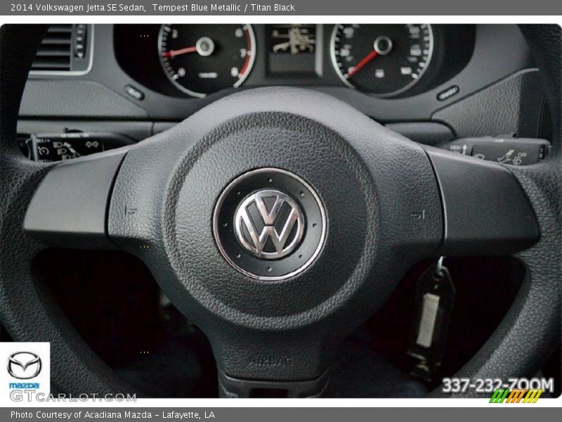 Tempest Blue Metallic / Titan Black 2014 Volkswagen Jetta SE Sedan