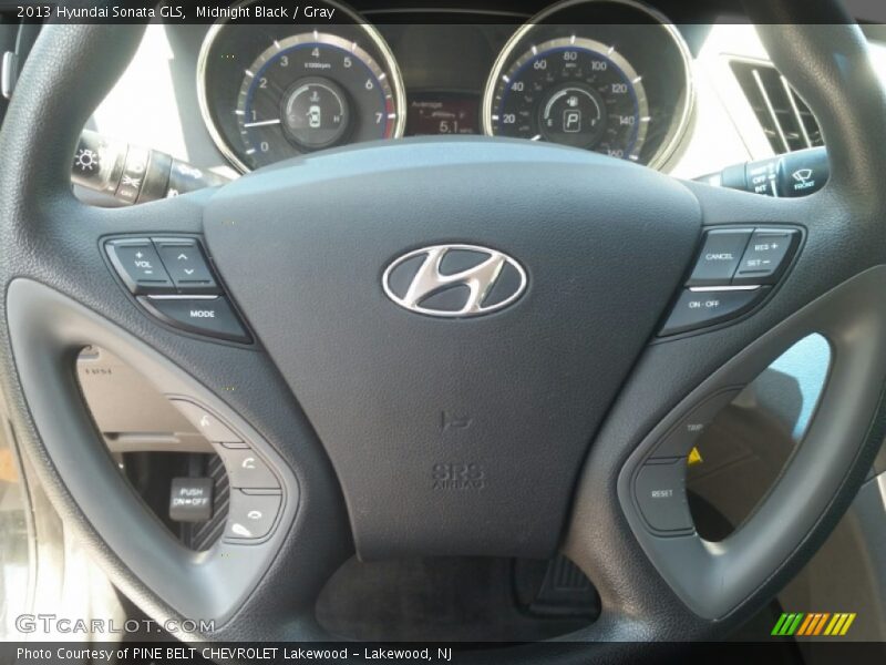 Midnight Black / Gray 2013 Hyundai Sonata GLS