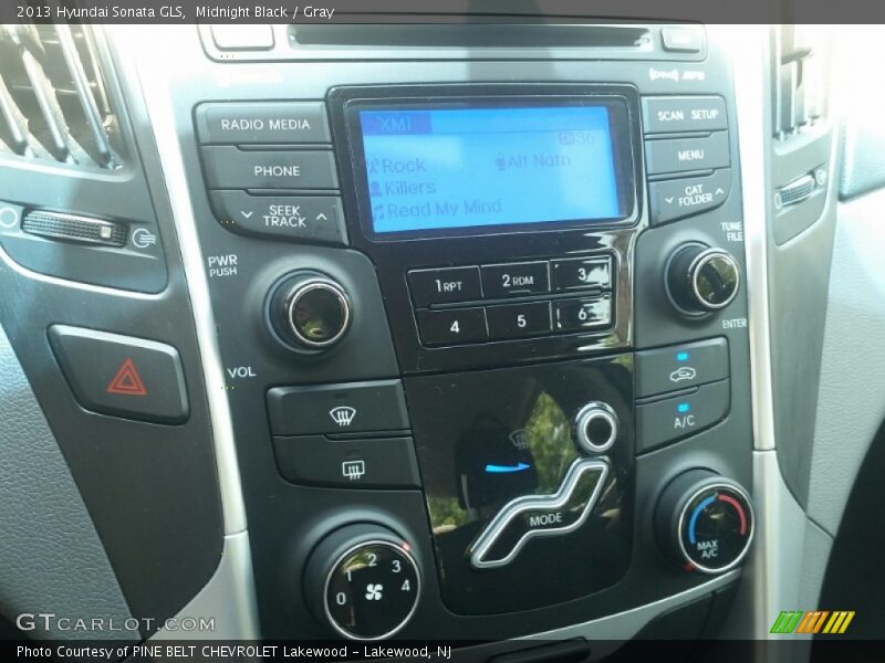 Midnight Black / Gray 2013 Hyundai Sonata GLS