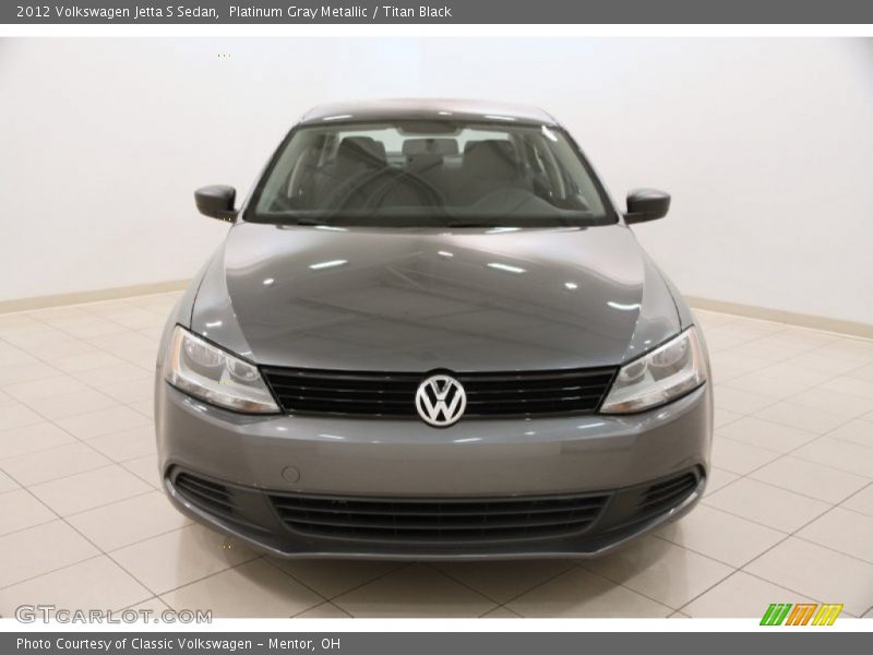 Platinum Gray Metallic / Titan Black 2012 Volkswagen Jetta S Sedan