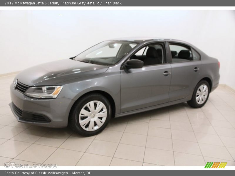 Platinum Gray Metallic / Titan Black 2012 Volkswagen Jetta S Sedan