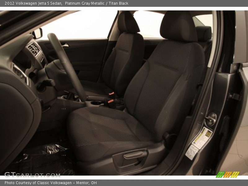 Platinum Gray Metallic / Titan Black 2012 Volkswagen Jetta S Sedan