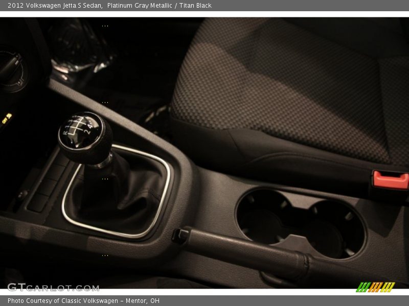 Platinum Gray Metallic / Titan Black 2012 Volkswagen Jetta S Sedan