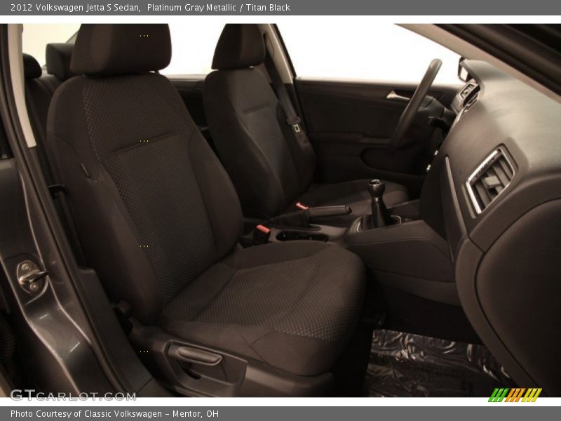 Platinum Gray Metallic / Titan Black 2012 Volkswagen Jetta S Sedan