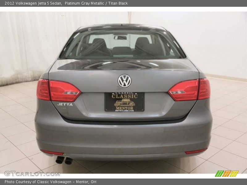 Platinum Gray Metallic / Titan Black 2012 Volkswagen Jetta S Sedan