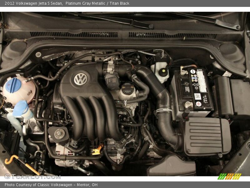 Platinum Gray Metallic / Titan Black 2012 Volkswagen Jetta S Sedan