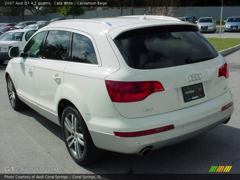 Calla White / Cardamom Beige 2007 Audi Q7 4.2 quattro