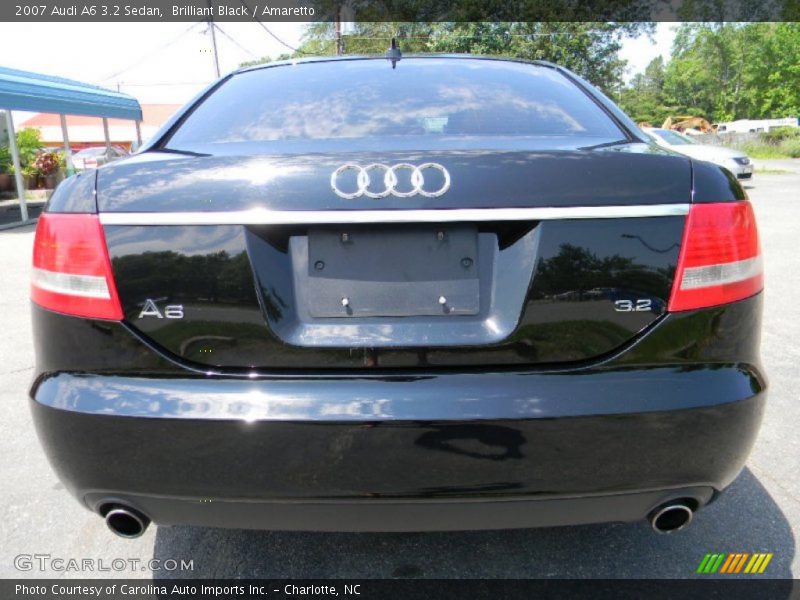 Brilliant Black / Amaretto 2007 Audi A6 3.2 Sedan
