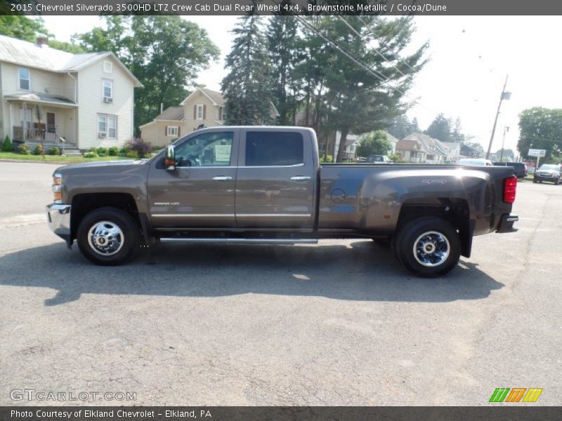 Brownstone Metallic / Cocoa/Dune 2015 Chevrolet Silverado 3500HD LTZ Crew Cab Dual Rear Wheel 4x4