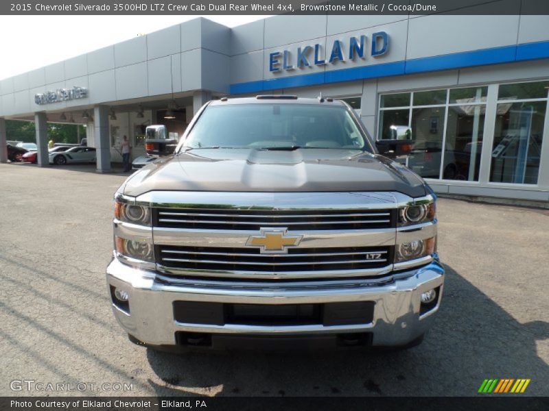 Brownstone Metallic / Cocoa/Dune 2015 Chevrolet Silverado 3500HD LTZ Crew Cab Dual Rear Wheel 4x4