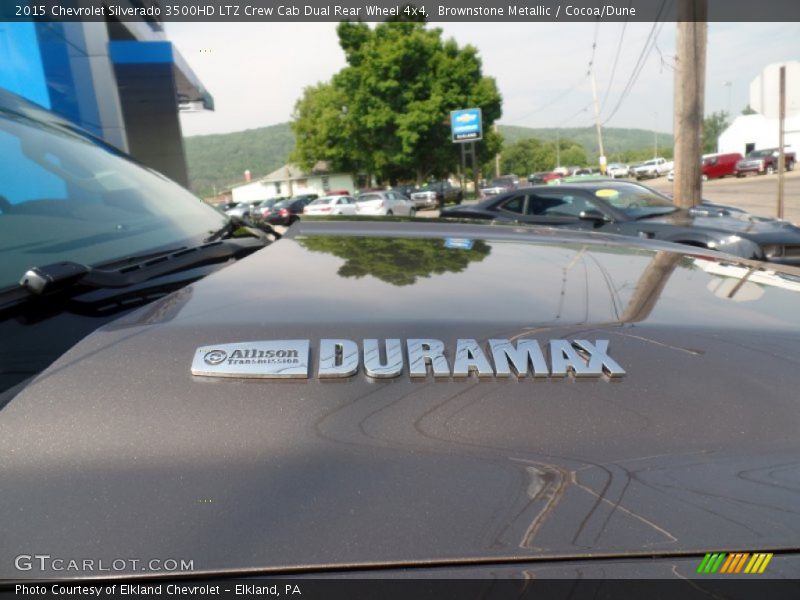 Brownstone Metallic / Cocoa/Dune 2015 Chevrolet Silverado 3500HD LTZ Crew Cab Dual Rear Wheel 4x4