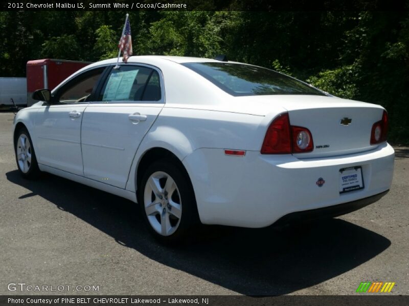 Summit White / Cocoa/Cashmere 2012 Chevrolet Malibu LS