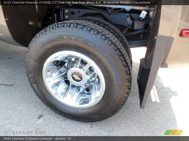 Brownstone Metallic / Cocoa/Dune 2015 Chevrolet Silverado 3500HD LTZ Crew Cab Dual Rear Wheel 4x4