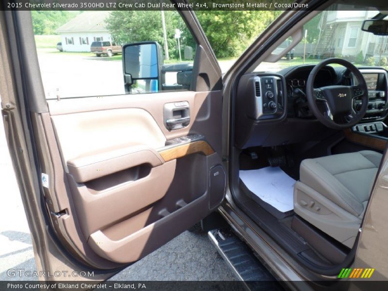 Brownstone Metallic / Cocoa/Dune 2015 Chevrolet Silverado 3500HD LTZ Crew Cab Dual Rear Wheel 4x4