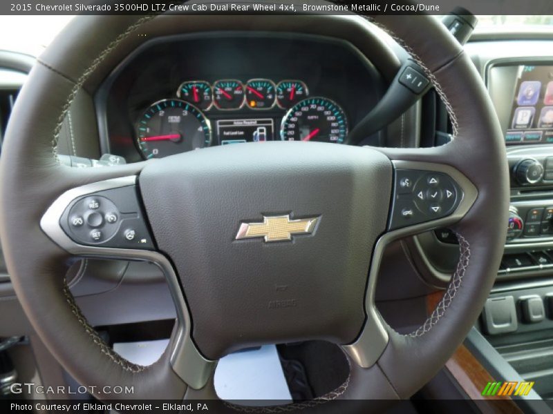 Brownstone Metallic / Cocoa/Dune 2015 Chevrolet Silverado 3500HD LTZ Crew Cab Dual Rear Wheel 4x4