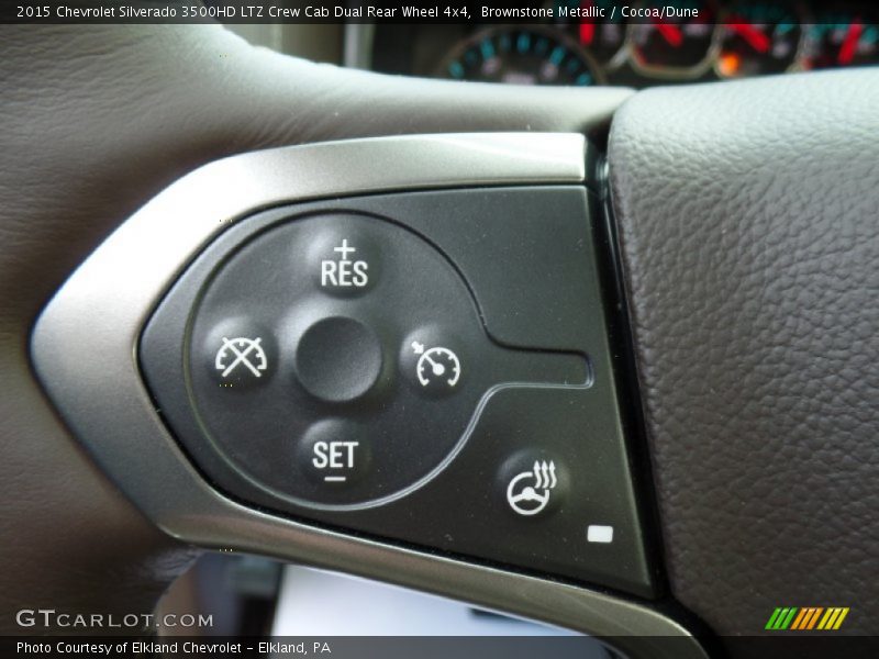 Brownstone Metallic / Cocoa/Dune 2015 Chevrolet Silverado 3500HD LTZ Crew Cab Dual Rear Wheel 4x4