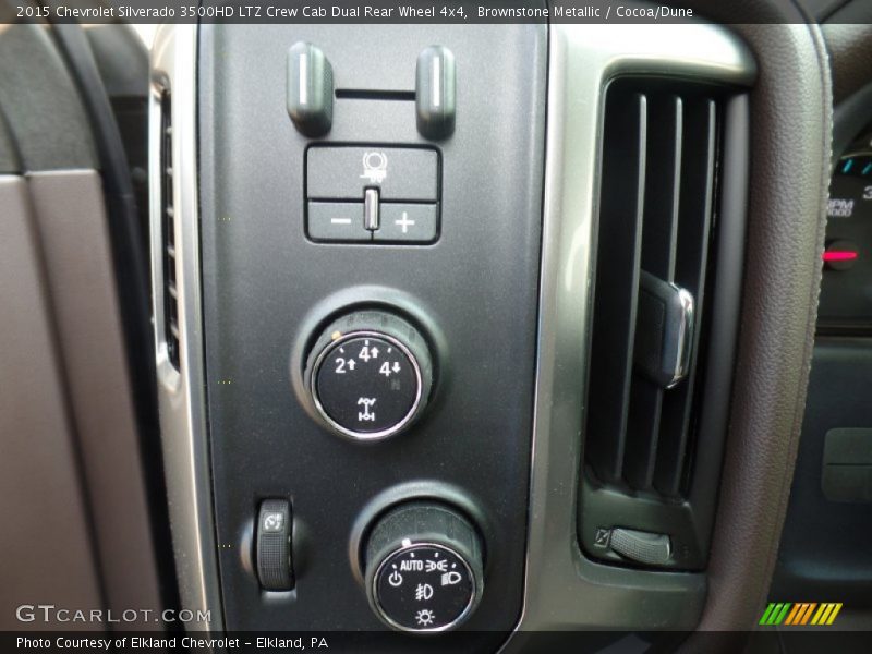 Brownstone Metallic / Cocoa/Dune 2015 Chevrolet Silverado 3500HD LTZ Crew Cab Dual Rear Wheel 4x4