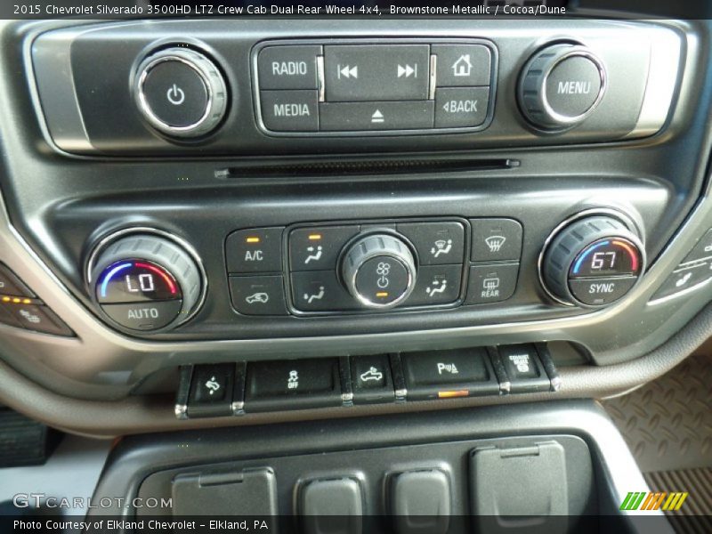Brownstone Metallic / Cocoa/Dune 2015 Chevrolet Silverado 3500HD LTZ Crew Cab Dual Rear Wheel 4x4