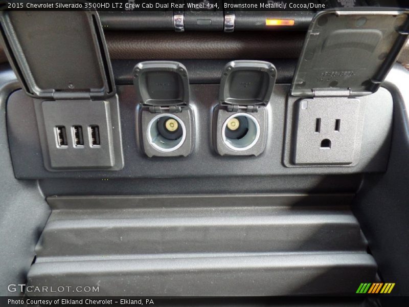 Brownstone Metallic / Cocoa/Dune 2015 Chevrolet Silverado 3500HD LTZ Crew Cab Dual Rear Wheel 4x4