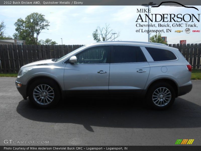 Quicksilver Metallic / Ebony 2012 Buick Enclave AWD