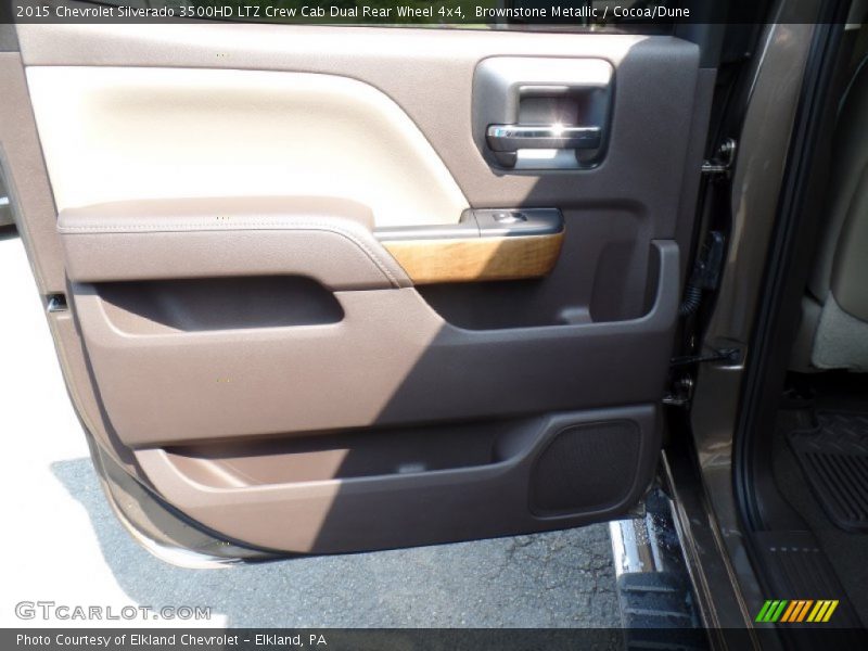 Brownstone Metallic / Cocoa/Dune 2015 Chevrolet Silverado 3500HD LTZ Crew Cab Dual Rear Wheel 4x4