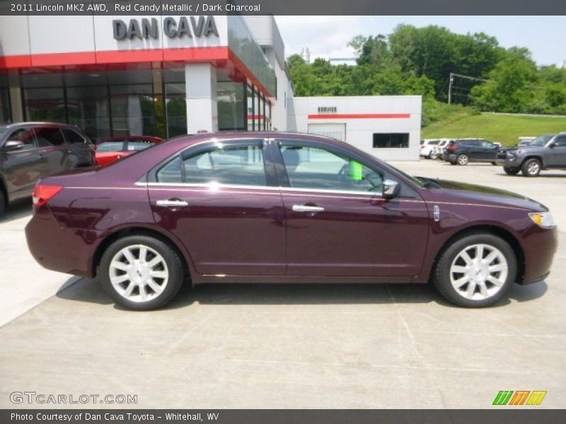 Red Candy Metallic / Dark Charcoal 2011 Lincoln MKZ AWD