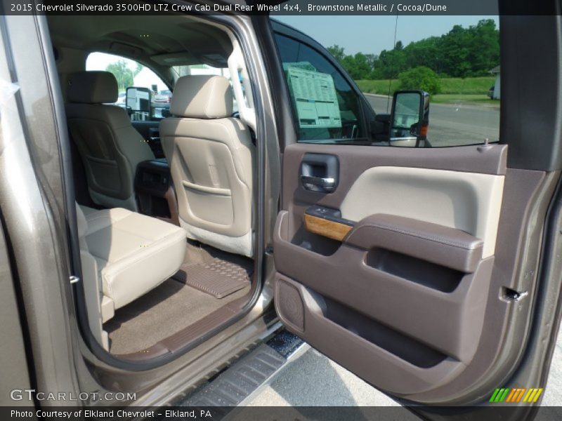 Brownstone Metallic / Cocoa/Dune 2015 Chevrolet Silverado 3500HD LTZ Crew Cab Dual Rear Wheel 4x4