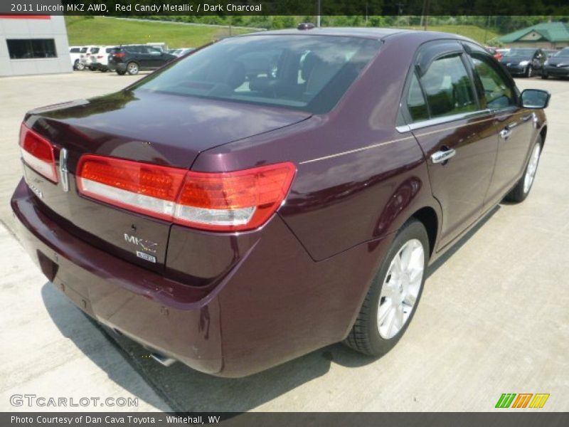 Red Candy Metallic / Dark Charcoal 2011 Lincoln MKZ AWD