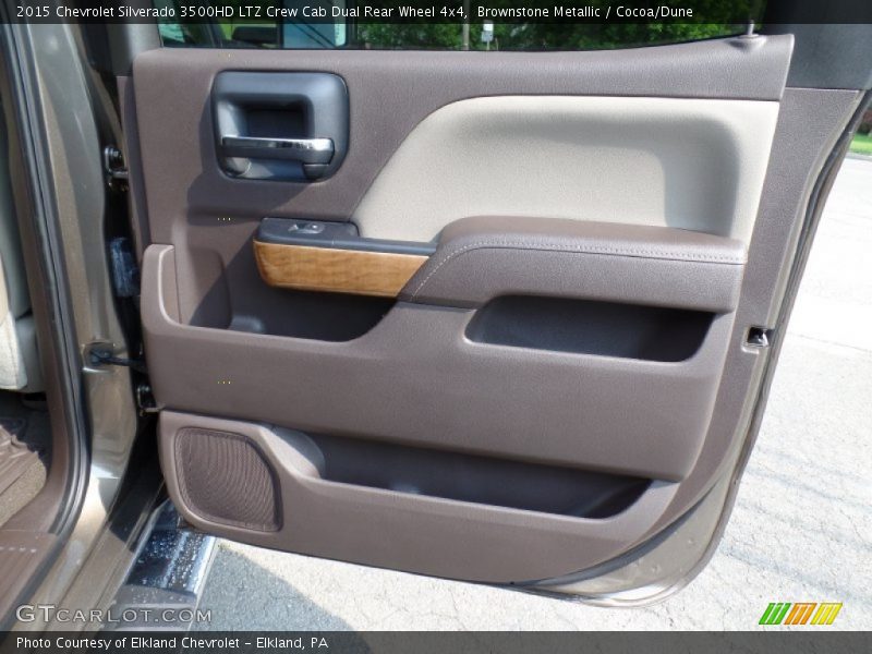 Brownstone Metallic / Cocoa/Dune 2015 Chevrolet Silverado 3500HD LTZ Crew Cab Dual Rear Wheel 4x4