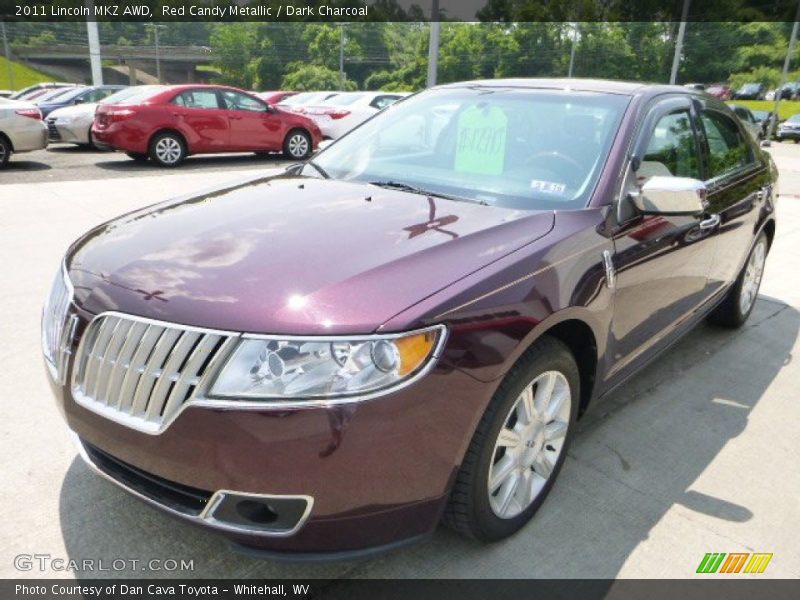 Red Candy Metallic / Dark Charcoal 2011 Lincoln MKZ AWD