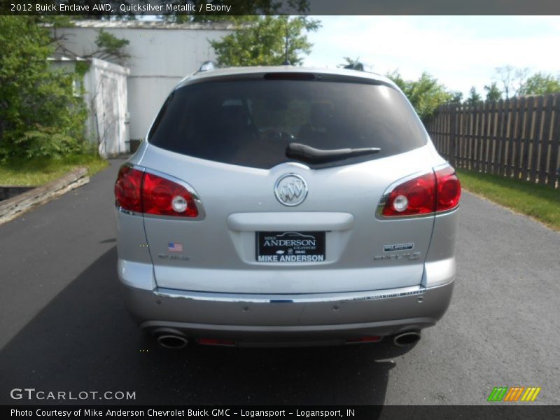 Quicksilver Metallic / Ebony 2012 Buick Enclave AWD
