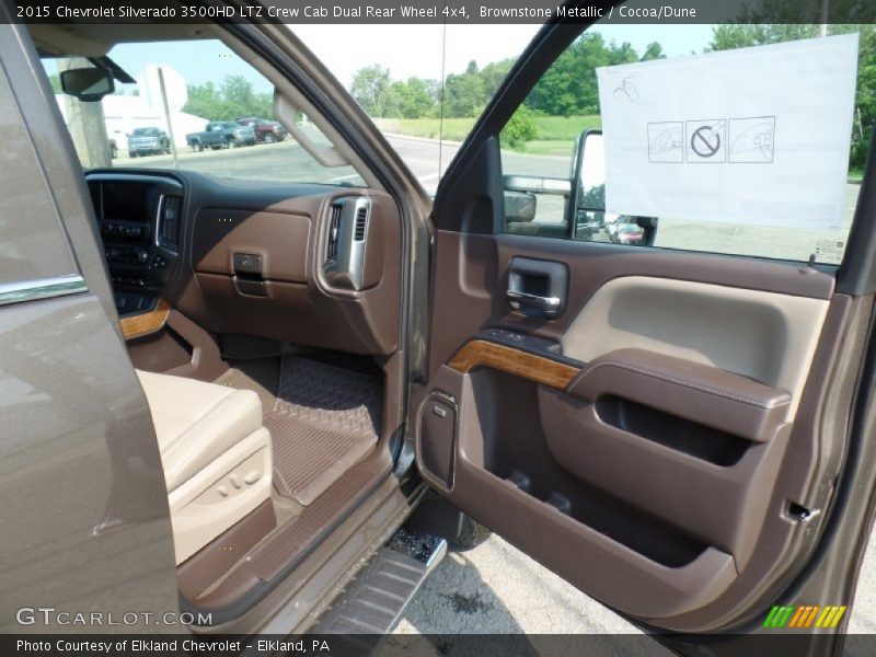 Brownstone Metallic / Cocoa/Dune 2015 Chevrolet Silverado 3500HD LTZ Crew Cab Dual Rear Wheel 4x4