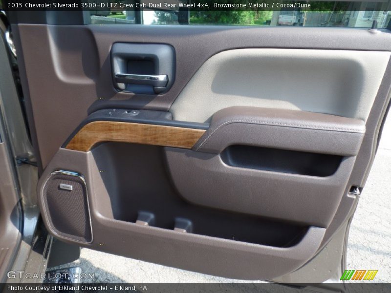 Brownstone Metallic / Cocoa/Dune 2015 Chevrolet Silverado 3500HD LTZ Crew Cab Dual Rear Wheel 4x4