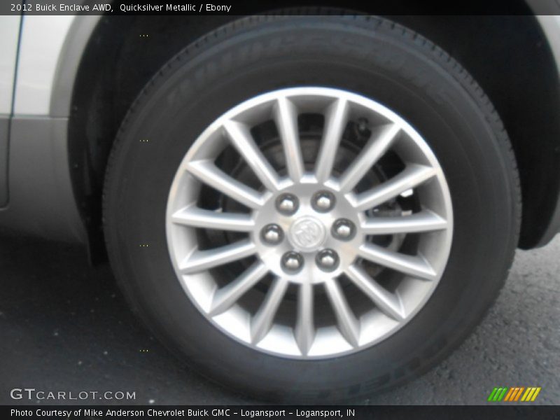 Quicksilver Metallic / Ebony 2012 Buick Enclave AWD