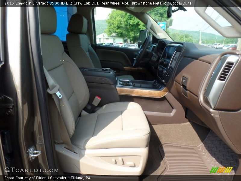 Brownstone Metallic / Cocoa/Dune 2015 Chevrolet Silverado 3500HD LTZ Crew Cab Dual Rear Wheel 4x4