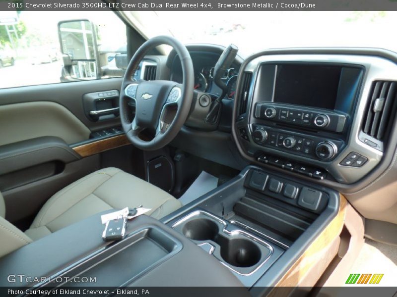 Brownstone Metallic / Cocoa/Dune 2015 Chevrolet Silverado 3500HD LTZ Crew Cab Dual Rear Wheel 4x4