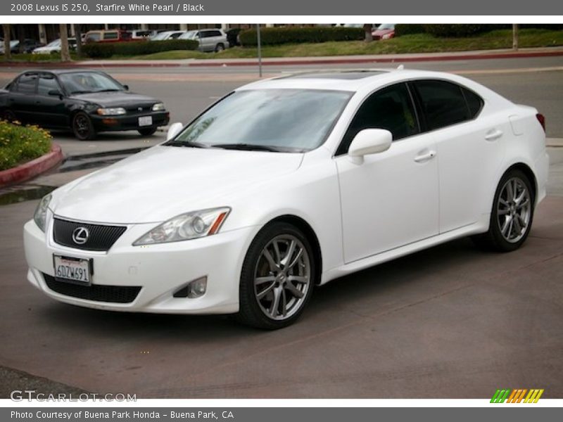 Starfire White Pearl / Black 2008 Lexus IS 250