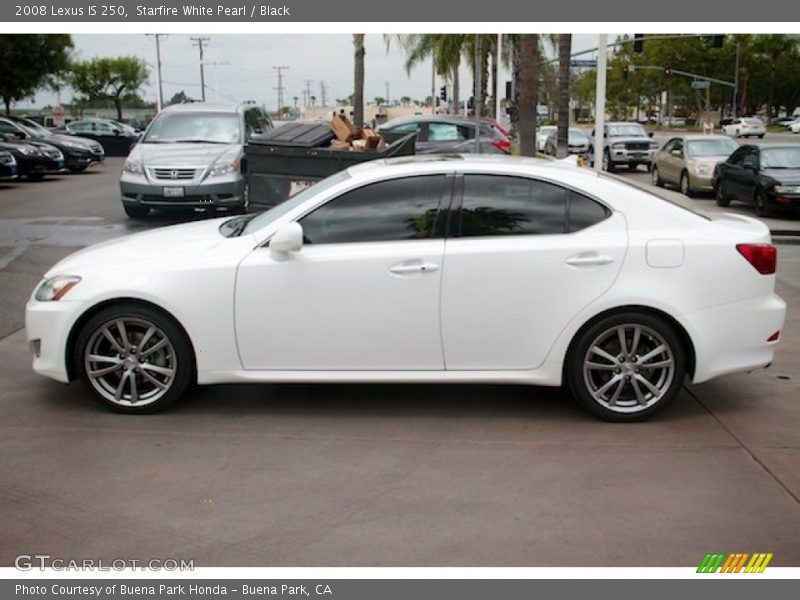 Starfire White Pearl / Black 2008 Lexus IS 250