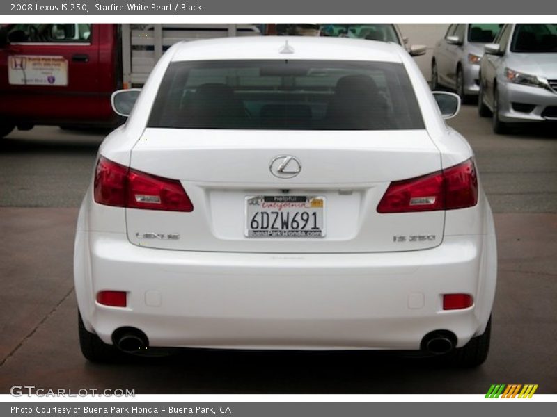Starfire White Pearl / Black 2008 Lexus IS 250
