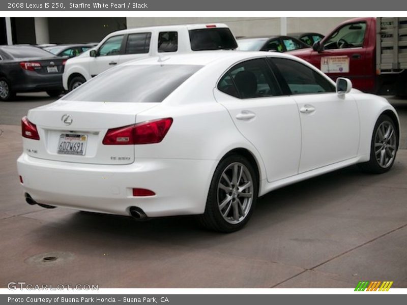 Starfire White Pearl / Black 2008 Lexus IS 250