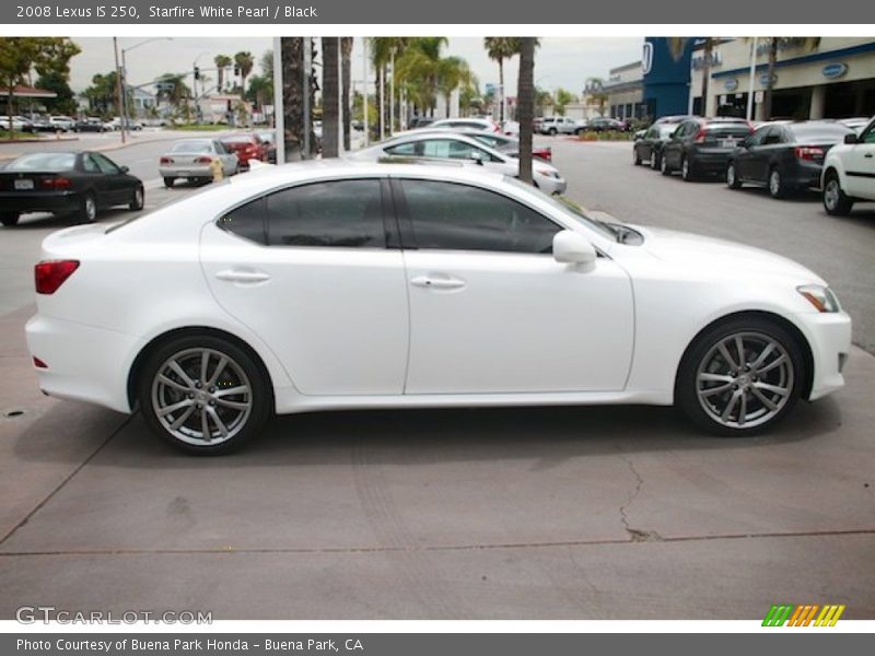 Starfire White Pearl / Black 2008 Lexus IS 250