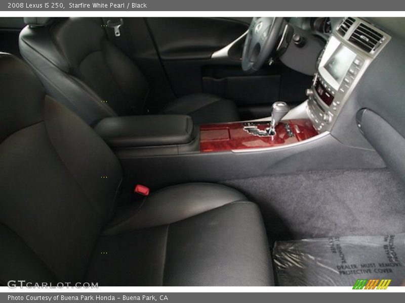 Starfire White Pearl / Black 2008 Lexus IS 250