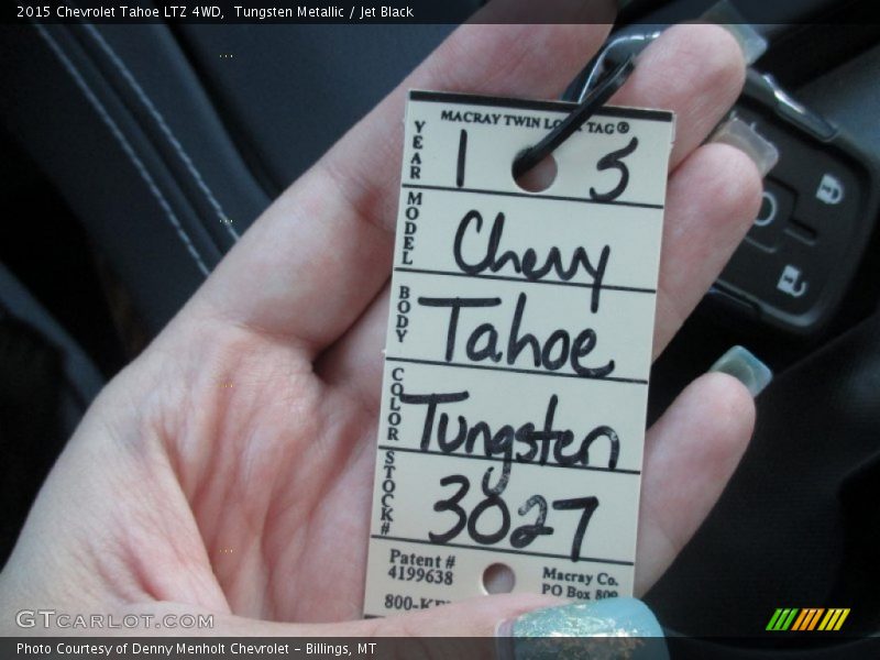 Tungsten Metallic / Jet Black 2015 Chevrolet Tahoe LTZ 4WD