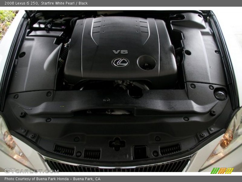 Starfire White Pearl / Black 2008 Lexus IS 250